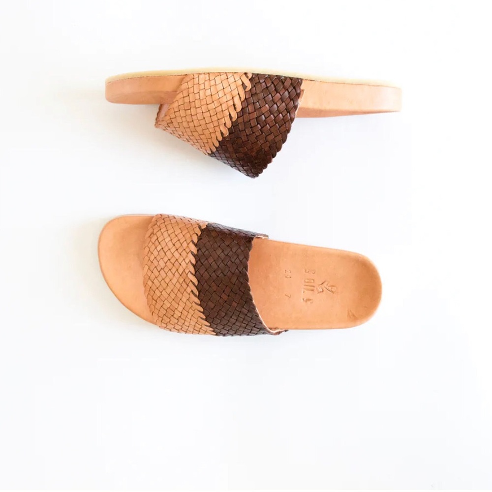 SOLS Mandy slide tan/brown
